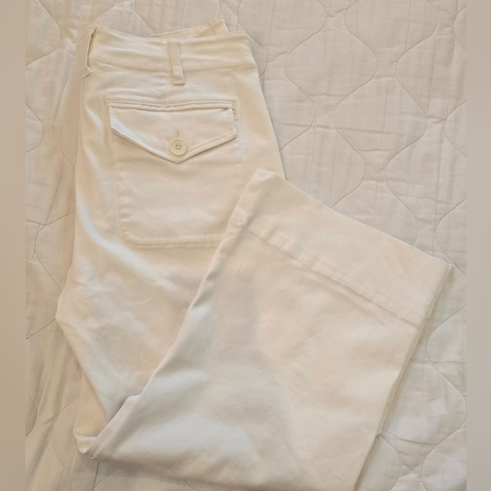 Cabi Women's White Wide Leg Pants Size 10